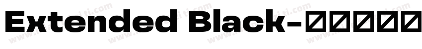Extended Black字体转换